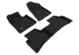 Hyundai Tucson Floor Mats - Front and Rear - 3D MAXpider - Elegant Series - Black - `19-`21
